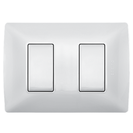 Placa Res Blanco Mérida con Chasis 2 Módulos EC4817MX