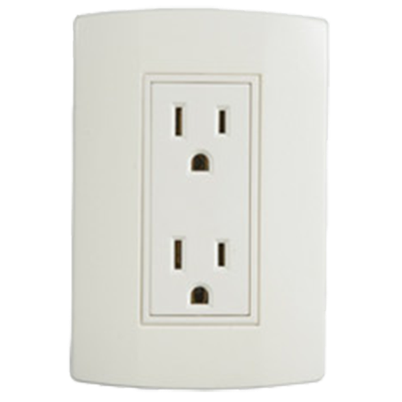 Contacto Dúplex con Placa Marfil Línea Cie EC7726