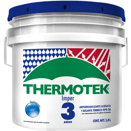 Imper Impermeabilizante Acrílico Blanco 3 Años – Galón 3.8 lts PG0558