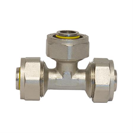Tee de Gas 3/8" x 3/8" x 3/8", Modelo 9043070/CG-TE000-CC, Coflex, PG1055DU
