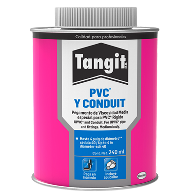 Pegamento para PVC en Bote Tangit Medium 240ml PG3074