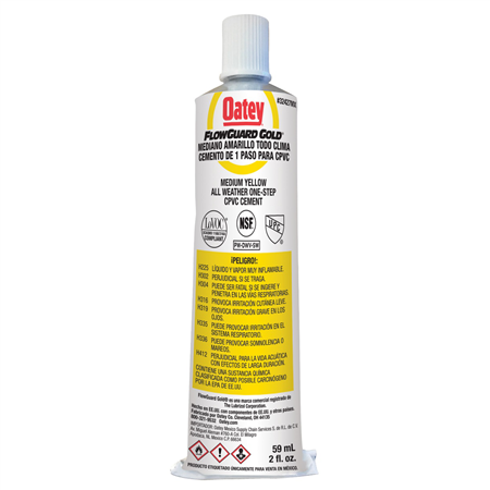 Pegamento para CPVC FlowGuard (2 oz / 60 ml), Modelo 32427MX, Oatey PG3154