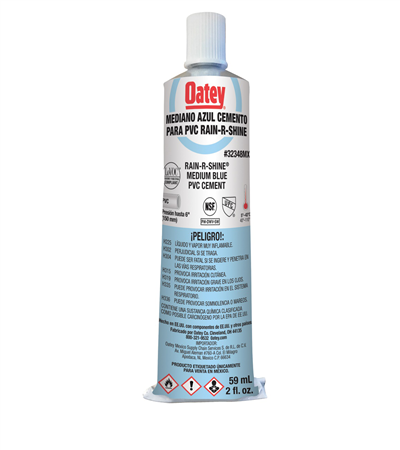 Pegamento para PVC Alta Humedad (2 oz / 60 ml), Modelos 32348MX, Oatey PG3158