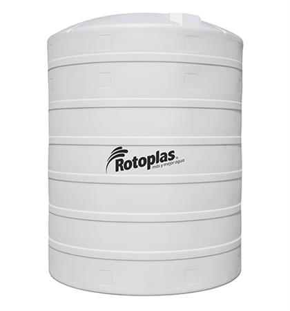 Tanque Rotoplas 25,000 Litros Reforzado 40%, Color Negro, Modelo 550085