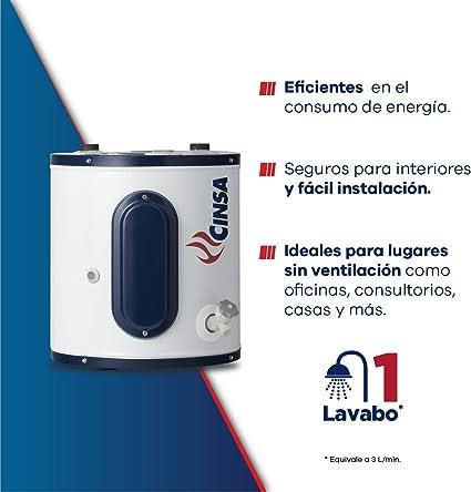 Calentador Eléctrico de Depósito CINSA 127V 2.2KW 22L PV1104